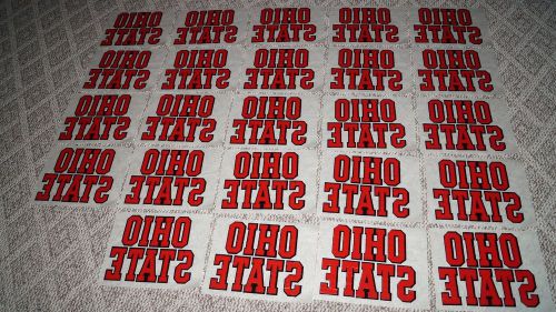 LOT OF 24 OHIO STATE OSU BUCKEYES IRON ON HEAT ROACH TRANSFERS FOR SHIRTS -NEW!