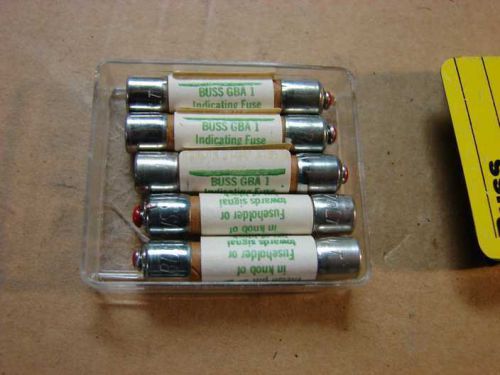 Bussman GBA 1 indicating fuse 1 amp package of 5
