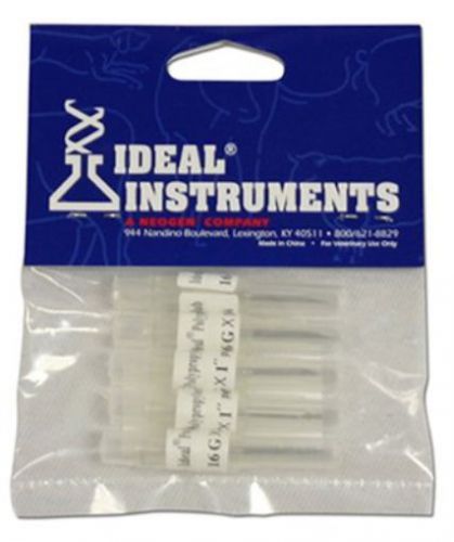 neogen corporation 9326 5 Pack  16 Gauge x 1&#034;  Poly Hub  Disposable Needle