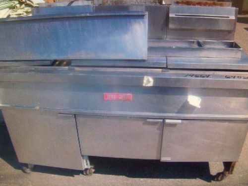 Vulcan gas fryer combo 3 vat fryers