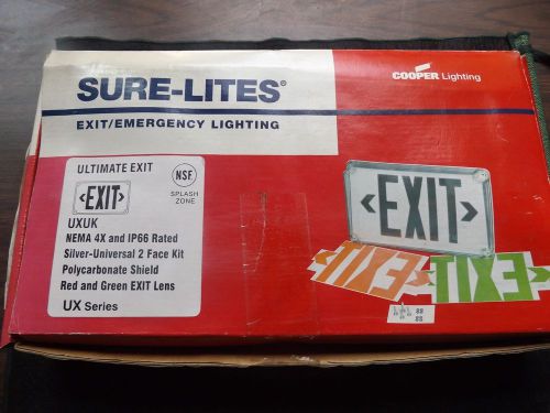 Cooper lighting exit/ emergency ultimate exit  uxuk 2 face kit for sale