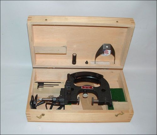 Standard paralloc &#034;d&#034; snap gauge 1.00&#034; - 2.00&#034; ~ with wooden case and tools for sale
