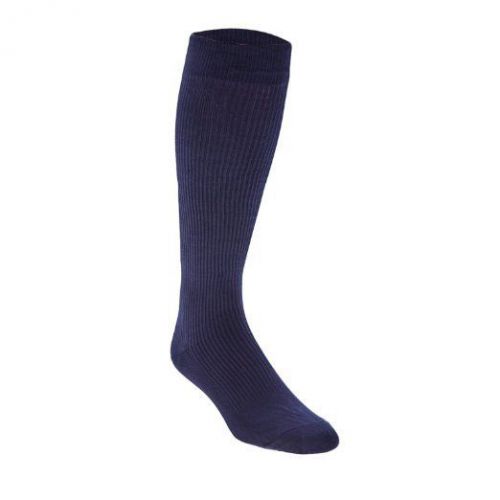 Casual Cotton 15-20mmHg Closed Toe Men&#039;s Knee High Sz C (11.5-14) Navy, 186CC10