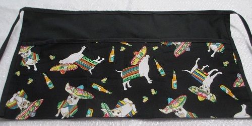 Waiter/waitress Server Waist Apron, MEXICAN CHIHUAHUAS