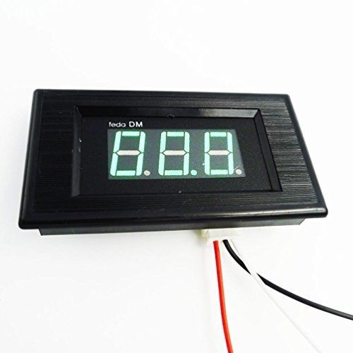 Geree green led dc 0v-100v digital voltmeter volt panel meter dc 24v 36v 48v 72v for sale