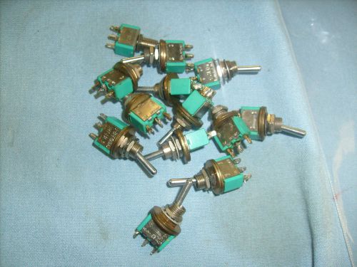 13 lot  JBT JMT-121 Sub-Minature Toggle Switch from radio estate