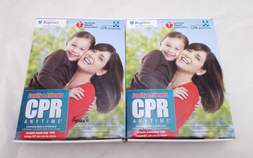 Lot of 2 American Heart Association Family &amp; Friends CPR Anytime Training Progam