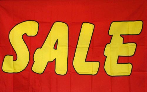 Sale Flag 3&#039; X 5&#039; Bold Red And Yellow  Indoor Outdoor Business Banner