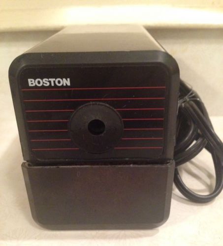 Vintage Boston Electric Pencil Sharpener Black Model 18, Works