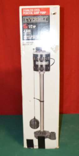 Everbilt slt370 - 1/2 hp pedestal sump pump for sale