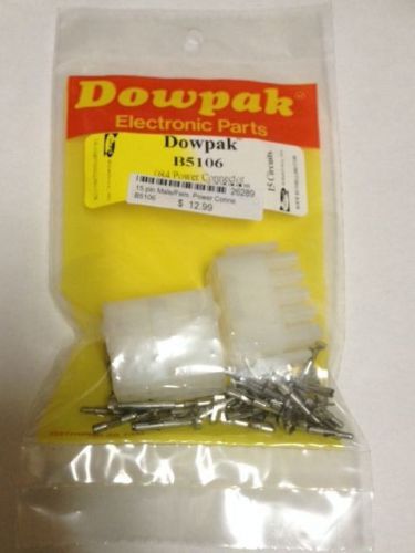 15-pin Male/Female Power Connectors - .084 - Dowpak B5106