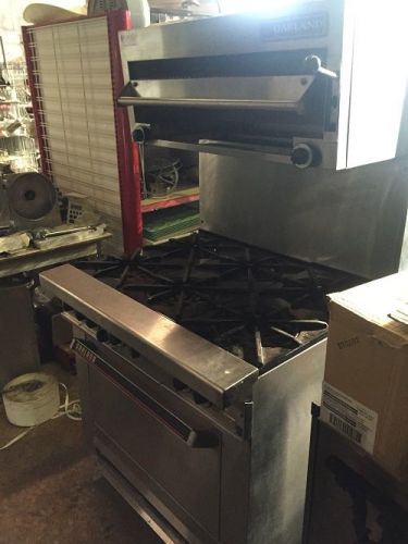 Garland Gas 6 Burner Range with Salamander