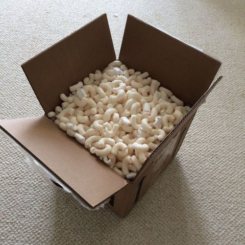 1 cubic foot gently used packing white peanuts assorted shapes clean for sale