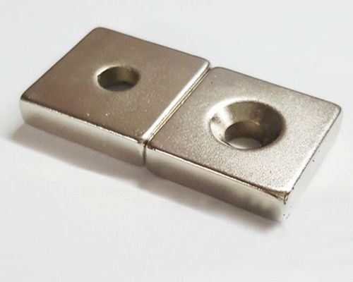 10/20Pcs Super Strong Rare Earth Neodymium Hole Magnets N35 20mm x 20mm x5mm