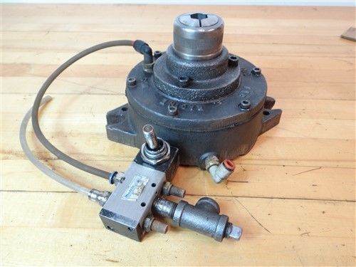 HEINRICH 5C PNEUMATIC COLLET CHUCK W/ HARDINGE 5C HEX COLLET + SWITCH