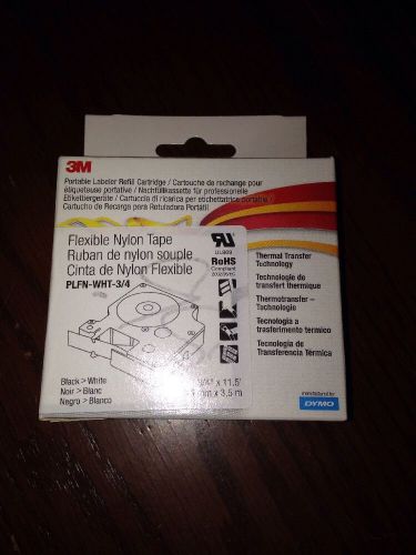 3M Flexible Nylon Tape Portable Labeler Refill Cartridge PLFN-WHT-3/4 (NIP)