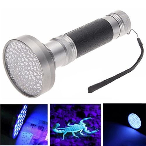 Outdoor Super Bright 100 LED UV Blacklight Scorpion FlashlightDetection Light