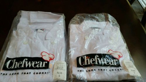 2 New Chefwear Seercucker Fitted Chef Jackets Women&#039;s Small