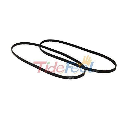 2gt timing belt closed loop pack of 2pcs gt2 timing rubber belt l=500mm w=6mm for sale