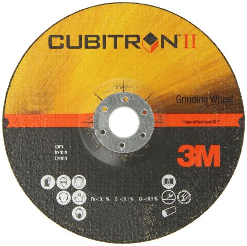 3m cubitron ii depressed center grinding wheel t27 ceramic grain 7&#034; diameter ... for sale