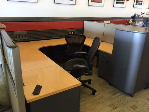 Modern Google Knoll Currents W/Morrison 48&#034;/53&#034;/64&#034; Tall Cubicles 8x8, 6x5 8x5