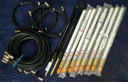 NEW! 10 antennas 12 LMR cables Antenex FG24006 FG24008 Mobile Mark OD9-2400 LOT!