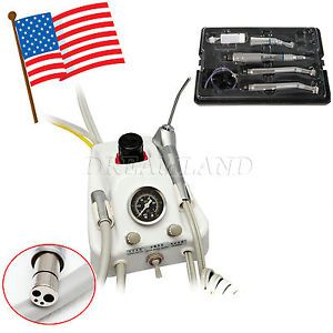 Dental Portable Turbine Unit 4H Work W/ Compressor Low High Speed Handpiece #TS