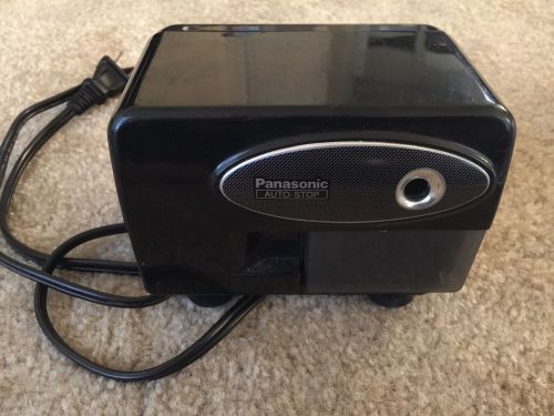 Panasonic Auto-Stop Electric Pencil Sharpener Model KP-310 Black Tested Works