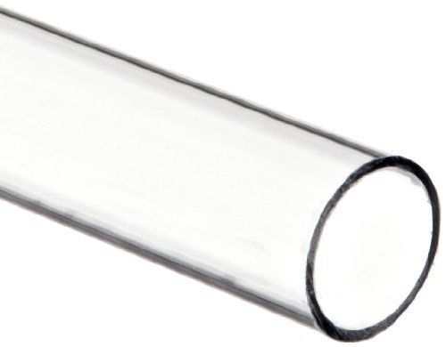 Small Parts Clear Polycarbonate Tube, 7/8&#034; ID x 1&#034; OD x 1/16&#034; Wall, 36&#034; L