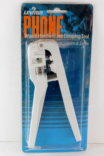 Leviton 831-C0260-I Phone Wire &amp; Handset Cord Crimping Tool New.