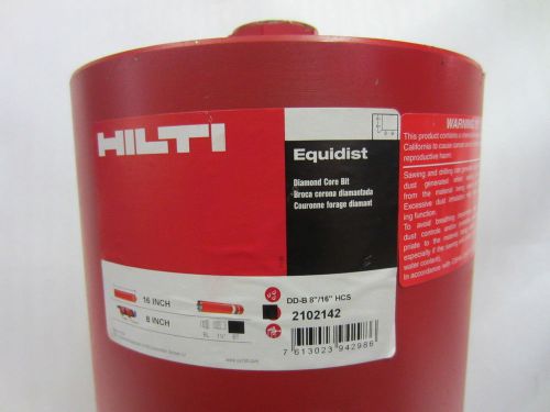 Hilti DD-B 8&#034;/16&#034; HCS Eqidust Concrete Core Bit - Free Ship!