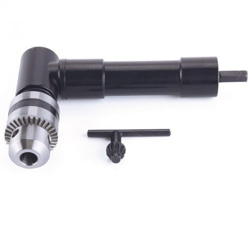 90 Degree Right Angle 8mm Keyless Chuck Self Drill Adapter Steel Range 1-10mm RT