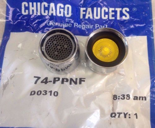 Chicago Faucets 2 pcs Aerators Vandal Resistant Outlet Repair 74-PPNF 2.2 GPM