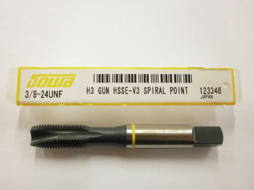 Sowa Tool 3/8-24 H3 Spiral Point Yellow Ring Tap CNC Style HSS 123-346 ST27