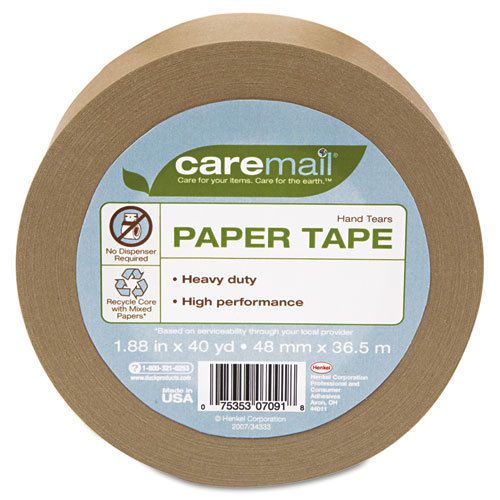 Paper packaging tape, heavy-duty 6.1 mil, 1.88&#034; x 40yds for sale