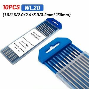 10PCS WL20 Tungsten Welding Electrode Tig Rod 1.0/1.6 /2.0/2.4/3.0/3.2/4.0*150mm