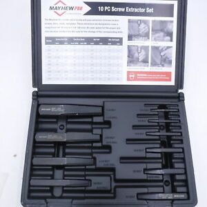 Mayhew Pro Steel Products Inc. 10 PC Screw Extractor Set 37345