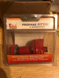 RED DRAGON 567RD  Medium Capacity Adjustable Regulator for Liquid/Vapor Propane