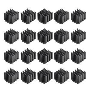 14.5x14x13mm Thermal Pad Aluminum Heatsink Electronic Radiators Black 20 Pcs