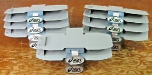 Lot of 10 Asics metal Slat Wall store Display shoe Shelves