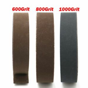 15pcs/set Sanding Sander Belt 1X30 600 800 1000Grit Polishing Aluminum Oxide