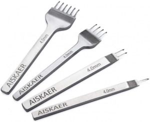 Aiskaer White Steel 4mm 1/2/4/6 Prong DIY Diamond Lacing Stitching Chisel