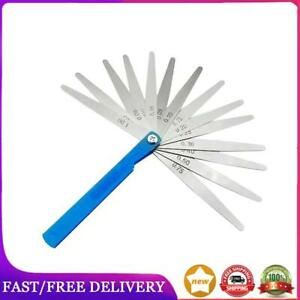 17 Blade Feeler Gauge Thickness Gap Metric Filler Tappet Valve 0.02-1mm Tool Set