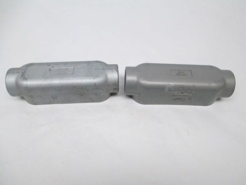 Lot 2 new killark assorted oc-4 electrolet 1-1/4 in npt conduit body d301391 for sale