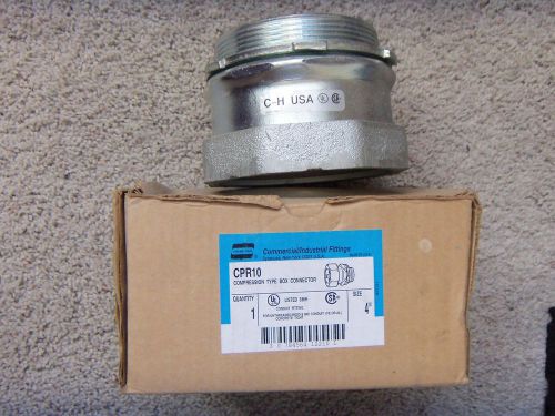 Brand new crouse hinds cpr10 threadless 4&#034; connector appleton ntc-400 equal for sale