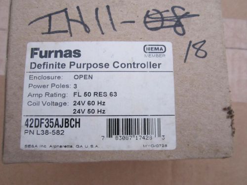 SIEMENS FURNAS 42DF35AJ DEFINITE PURPOSE CONTACTOR  3 Pole 50 Amp 24V 60 Hz