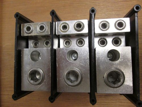 Ferraz shawmut power distribution block 67413 line 500mcm load (4) #2/0 - #14 3p for sale