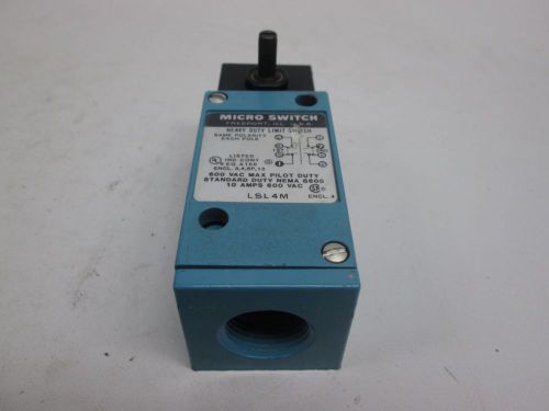 New micro switch lsl4m nema b600 limit switch 600v-ac 10a amp d268294 for sale