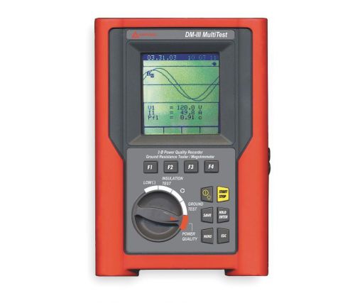 Amprobe dm-iii multitest flex power quality recorder/analyzer data logger flex for sale