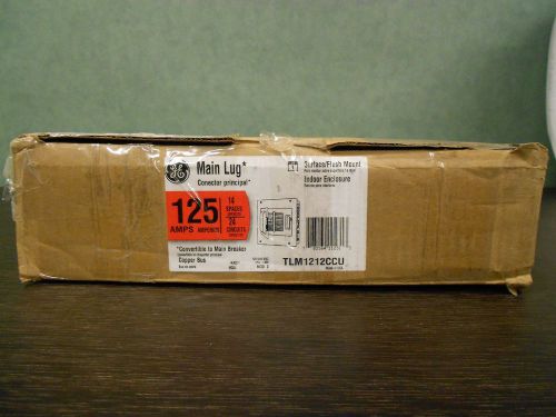 GE TLM1212CCM 1 Ph Main Lug Indoor Load Center, 125 Amp, 16 Circuit